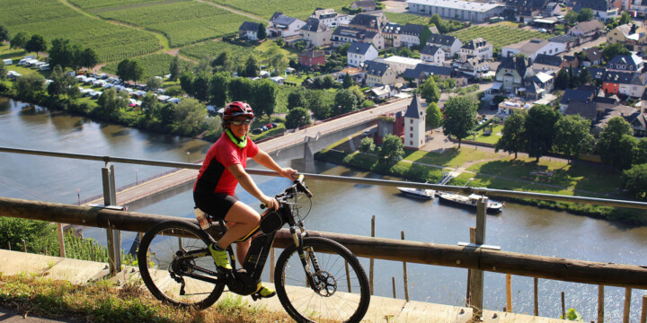 Radfahren an der Mosel